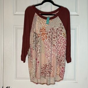 NWT Maurice’s 24/7 3/4 sleeve tee